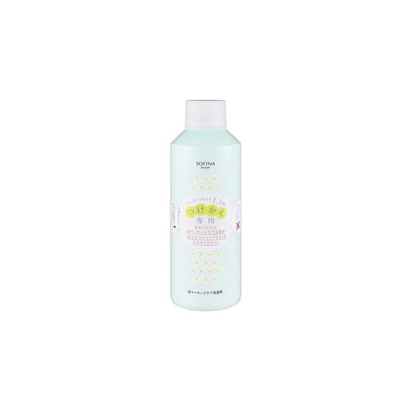 Kao Sofina Beaute Foam Massage Care Facial Cleanser, Refill, 8.1