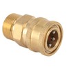 2Pcs Pure Copper M22 High Pressure Washer Fitting Adapter 3/8
