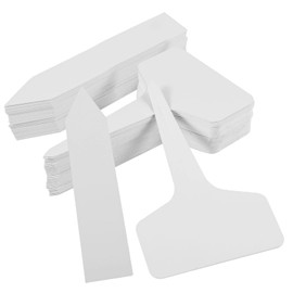 Pack of 100 Plant Signs, 2 Shapes, Plant Stakes for Labelling, Plant Labelling Signs, Plant Signs for Outdoors, Weatherproof (T and Arrow Shape)