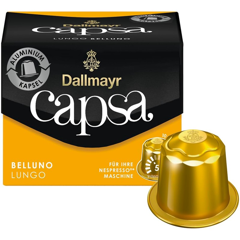 Dallmayr Lungo Belluno Capsa Coffee for Nespresso, 1.98 Ounce