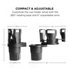Limitless Dual CupStation - 2-in-1 Expandable Cup Holder with 360°