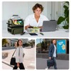 MIER Dual Compartment Lunch Bag Tote with Shoulder Strap for