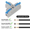 10Pcs T-Shape Lever Nut Connector, Compact Wire Conductor Connector,Quick Splitter