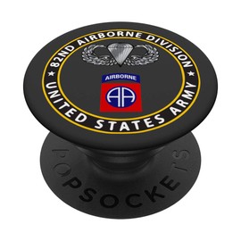 82nd Airborne Division Patch - Circle - Gray