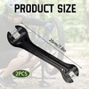 2PCS Bicycle Cone Spanner Hub Wrench Axle Hub Cone Wrench,