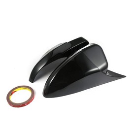 Mactoom Mirror Cap Covers Ox Horn Style Compatible with Honda Accord 10th Gen 2018-2022 Add-on Type Door Rearview Mirror Cover Cap (Glossy Black)