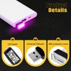 Wuyaoyao 4PCS USB LED Car Interior Atmosphere Lamp, Plug-in USB