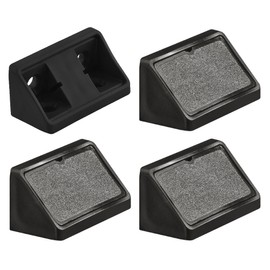 cyclingcolors 4x Corner Connectors Body Connector Furniture Connector Double 44 mm Plastic Angle Furniture, Black