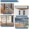 Gyykzz 36" Side Mount Cable Railing Post, Level Drilled Space-Saving