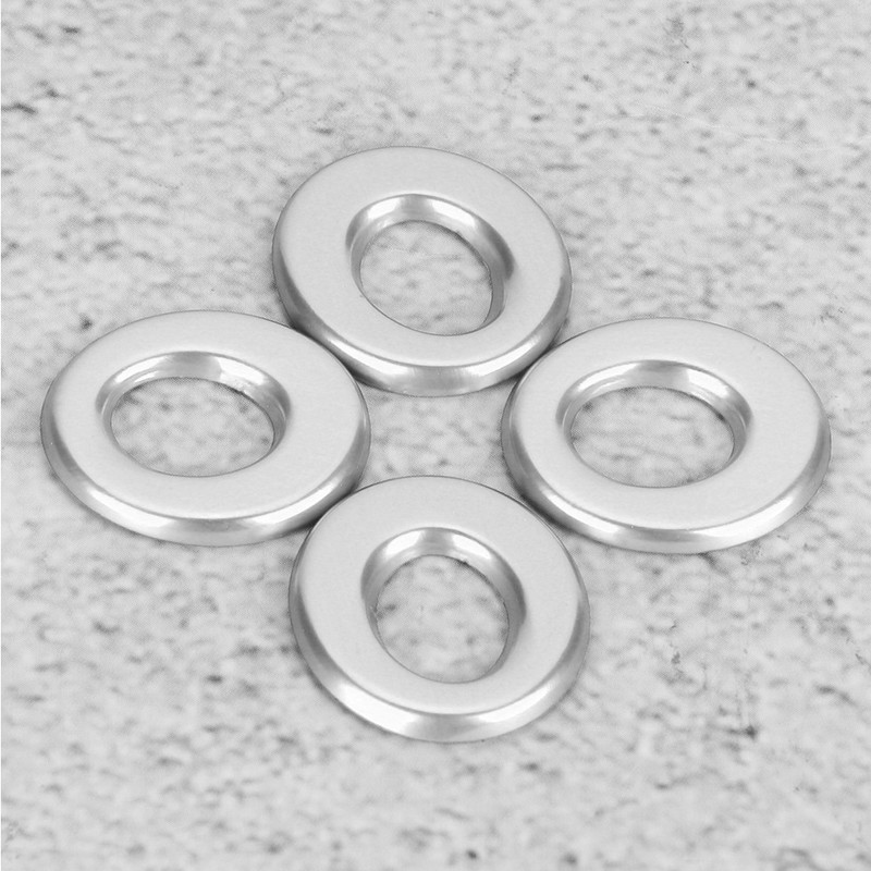 4pcs Door Lift Lock Pin Knobs Rings Trim Cover Fit