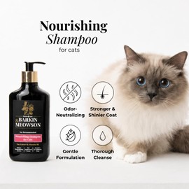 Barkin & Meowson Nourishing Cat Shampoo with Oat Extract, 350ml