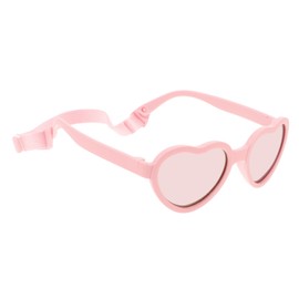 BESPORTBLE Heart Shaped Polarized Sunglasses with Strap UV Protection for Newborns Boy Girl Cute Durable Design for Outdoor Fun Ages Months