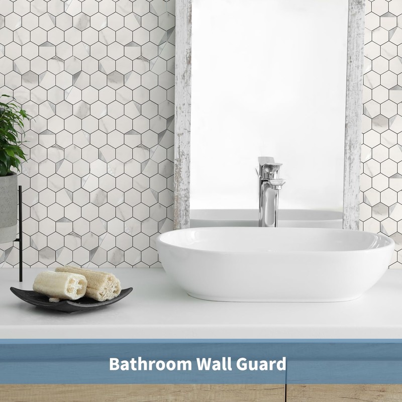 OYASIMI Hexagon Peel and Stick Backsplash for Kitchen Wall,10 Sheets