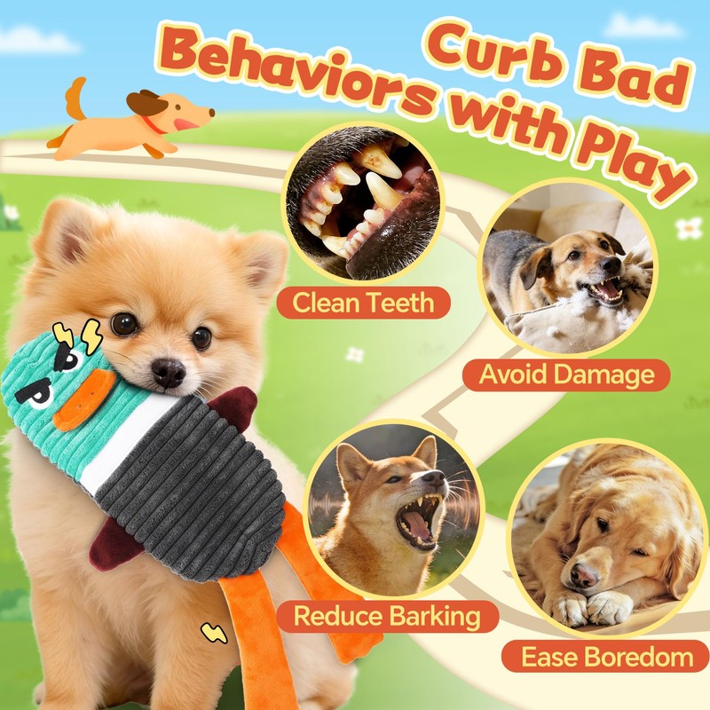 PatsFran Dog Toys for Aggressive Chewers, 2 Pack No Stuffing