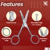 MJW Nose and Ear Hair Scissors - Stainless Steel Facial
