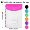 A4 Transparent Folders 11 Holes Expandable Large Capacity Binder Pocket