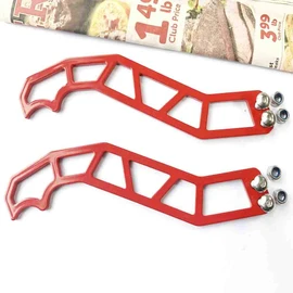 BBBOX Can-Am Maverick X3 X DS RS Turbo R Max 2/4 Door Models Custom Stainless Steel Door Latches Kit, Easy Install & Enhanced Security, Red