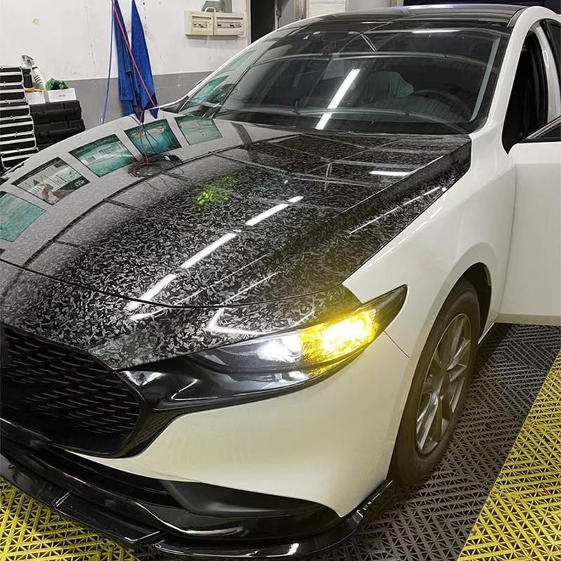 Forged Carbon Fiber Vinyl Wrap, High Gloss Car Wrap Vinyl