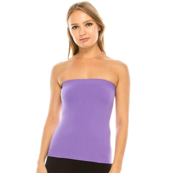 Kurve Medium Length Tube Top with Built-in Shelf Bra, UV