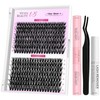 VEYESBEAUTY Eyelash Extensions Set One More + Cluster Eyelashes DIY