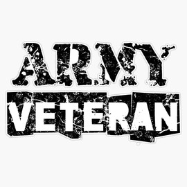 HOF Trading Veteran Veterans Vinyl Sticker Waterproof Decal Laptop Wall Window Bumper Sticker 5"