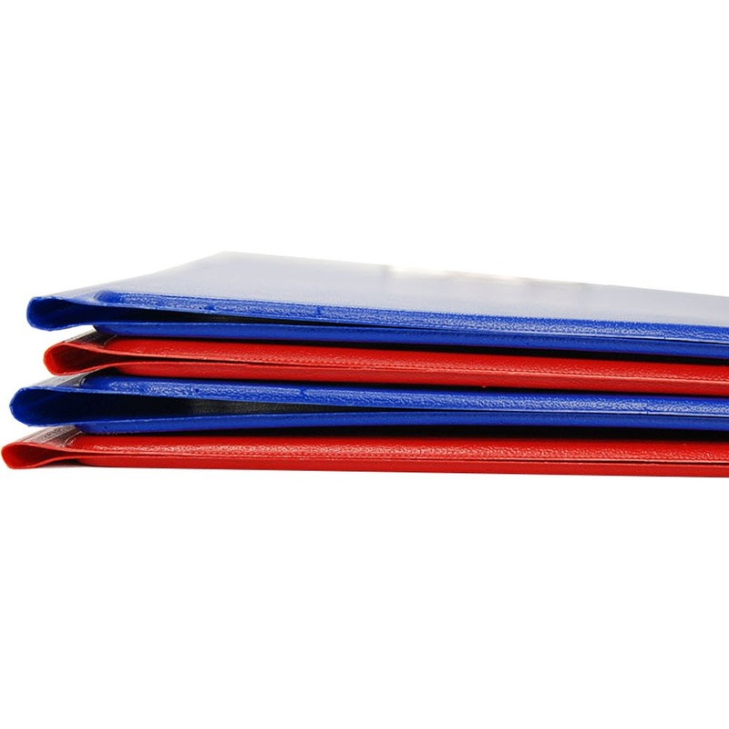 Esselte A4 Clipfolder with Cover, Rigid Plastic, Blue