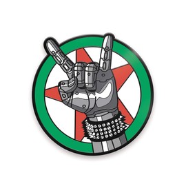 Dark Horse Deluxe Cyberpunk 2077 Silverhand Logo Pin, Multicolor