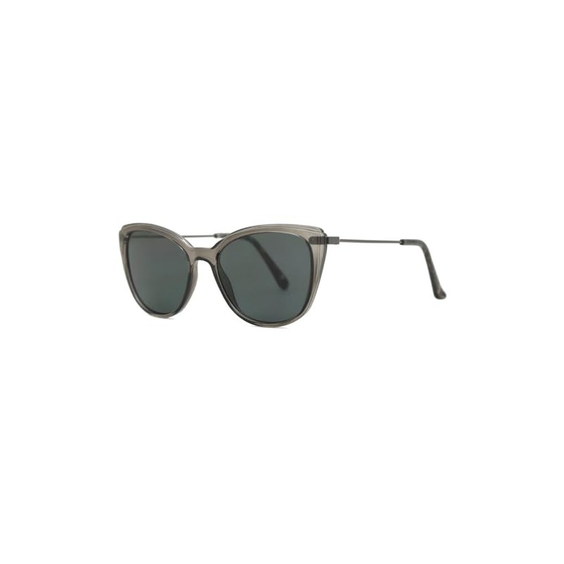 Montana Eyewear CP121 Plastic & Metal Cat Eye Sunglasses Grey