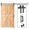EaseLife 12 FT Sliding Barn Door Track and Handle Hardware