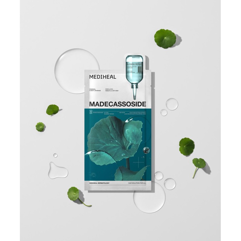 Mediheal Essential Mask Pack 10 Sheets 7 Types (Tea Tree/Madecassoside/Collagen/Hyaluronic