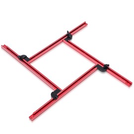 Briwooody Juice Groove Router Jigs for Cutting Board Adjustable Router Guide up to 23.6'' x 23.6'' Groove Templates Jig for Woodworking