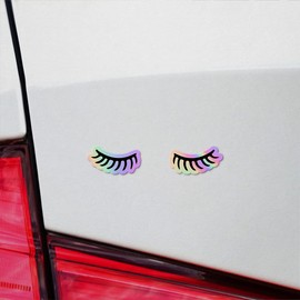 Holographic Decal Stickers Of Lashes Silhouette 2 Premium Waterproof Vinyl Decal Stickers For Laptop Phone Accessory Helmet Car Window Mug Tuber Cup Door Wall Decoration ANDVER3704011HO110322