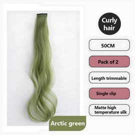 Coloured Hair Extensions, 4 Pieces Hair Strands for Clip-In, Coloured Hair Extensions, Colourful Hair Extensions Clips Hair Extensions for Women/Girls, Children, Party, Festival Decoration, 50 cm