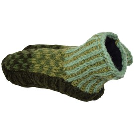 Gheri Womens Handknitted Fleece Lined Wool Ankle Slipper Socks J