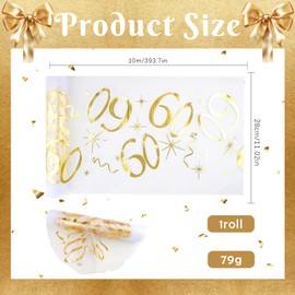 Table Runner 60th Birthday, 60th Birthday Decoration