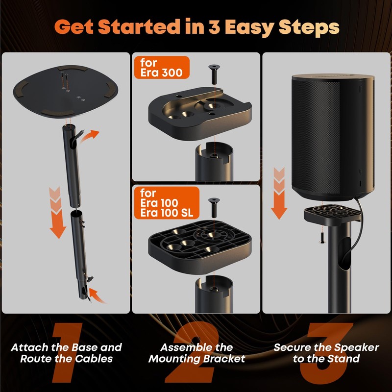 Speaker Stands for Sonos Era 100 SL, Era 100 &