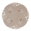 Tablecloth Table Runner Doilies Cushion Cover Autumn Beige Brown Embroidered
