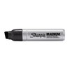 Sharpie Pro Magnum Permanent Marker, Chisel Tip, Black, 6 Count