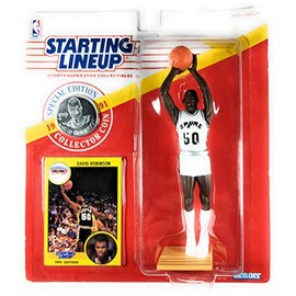 Starting Lineup 1991 - Kenner Special Edition - David Robinson #50 - San Antonio Spurs - Vintage Action Figure - w/ Trading Card & Commemorative Coin - Rare - Limited Edition - Collectible
