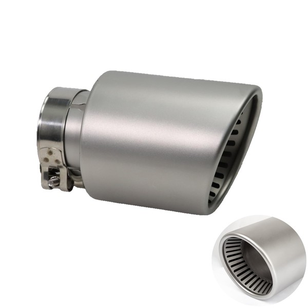 Krtopo Car Exhaust Tailpipe Muffler Tip Fit for 2.5"(63mm) Inlet