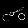 Teardrop Stainless Steel Wind Spinner with Crystal Decoration 10.5 cm
