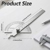 Metal Protractor Miter Angles Finder Machinist Stainless Steel Protractor