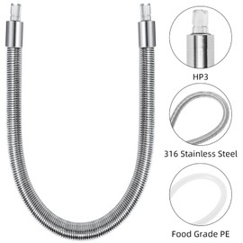 Milk Pipe Tube HP3 for JURA Milk Container Cooler Connect Coffee Machine Maker,Stainless Steel Pipe HP3 for JURA E8 S8 Z8 GIGA 10 Z6 X8 J-Line GIGA X8