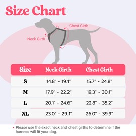 rabbitgoo Dog Harness Small Sized Dog, No Pull Pet Harness with Soft Padded Handle, Adjustable Reflective Vest with 3 Buckles, Easy Walking Harness with 2 Leash Clips, Pink, S