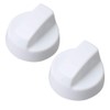 BQLZR White Generic Design Stove/Oven Control Knob with 12 Adapters