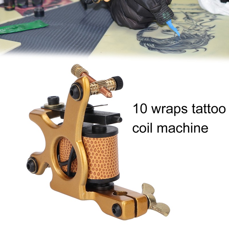 Professional Tattoo Machine Kit Tattoo Power Supply 10 Wraps Complete