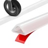 Zehiels 39" Shower Threshold Water Dam Self-Adhesive Silicone Water Barrier