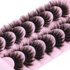 False Eyelashes Lashes Thick Dramatic Lashes Faux Mink Eyelashes Fluffy