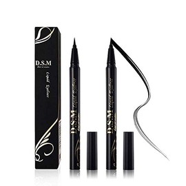 Waterproof Liquid Eyeliner Long Lasting&Smudgeproof Eye Liner 2 Packs Precise Eyeliner Pen for All Day with Slim Tip, Black, by SEILANC