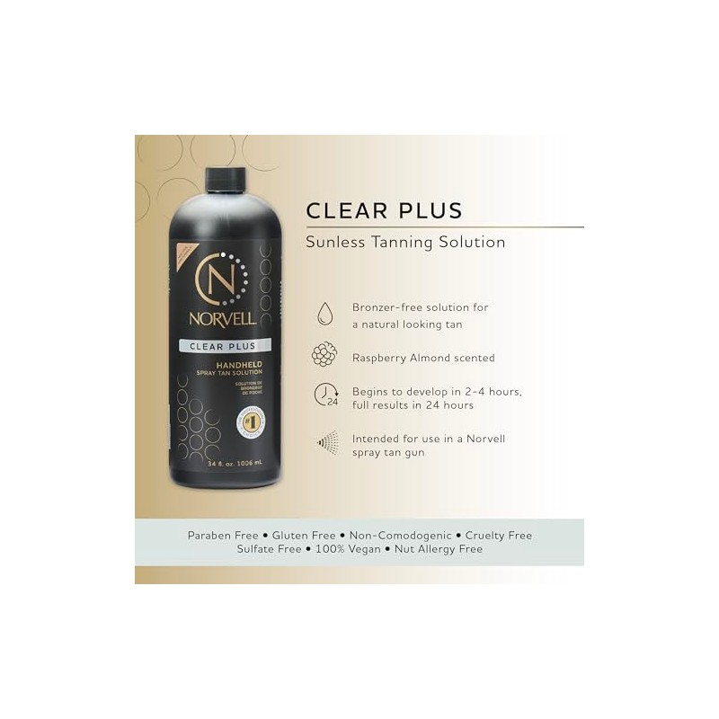 Norvell Clear Plus Premium Sunless Solution - Liter by Norvell